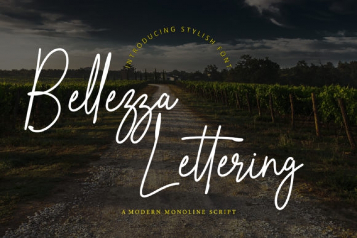 Bellezza Lettering Font Download