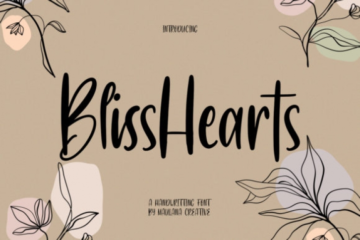 BlissHearts Font Download