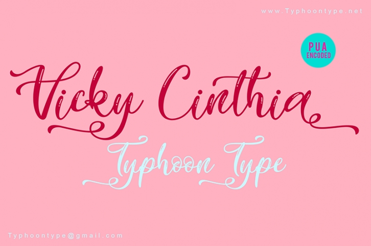 Vicky Cinthia Font Download