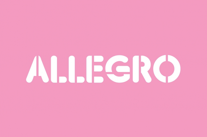 Allegro Round Stencil Font Download