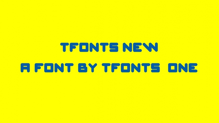 TFonts New Font Download