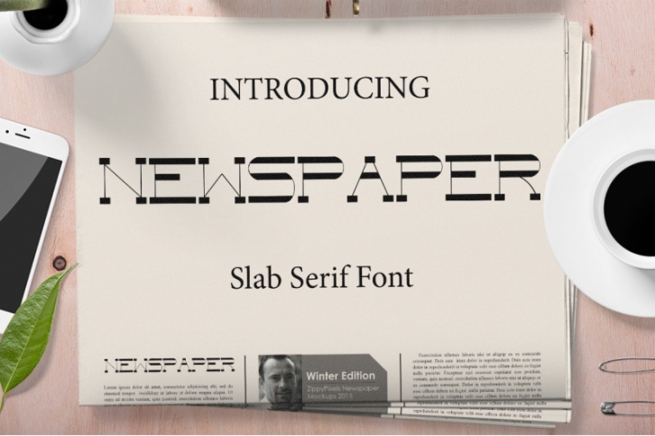 Newspaper Slab Serif font Font Download