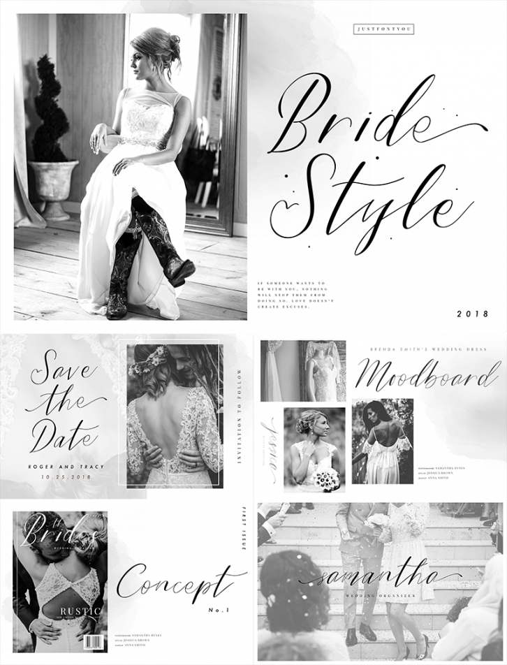 Bride Style Font Download