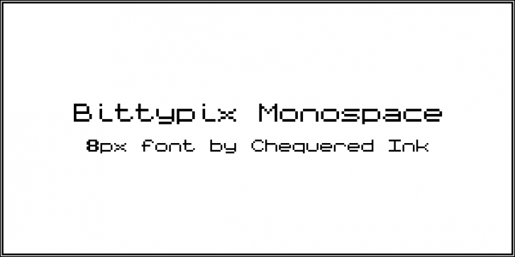 Bittypix Monospace Font Download