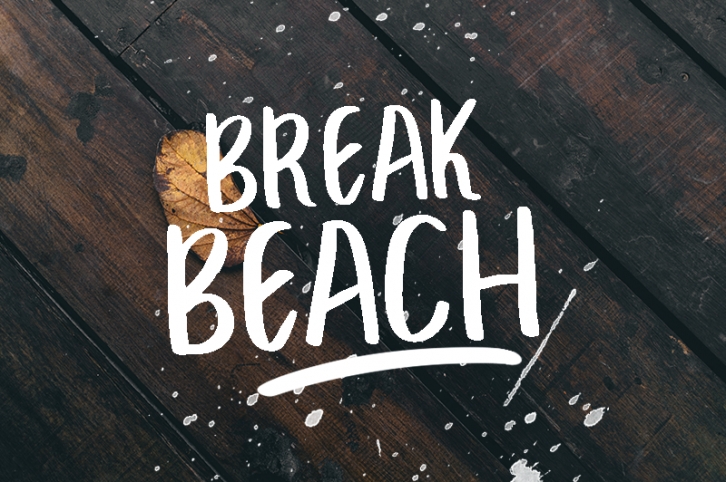 BREAK BEACH Font Download