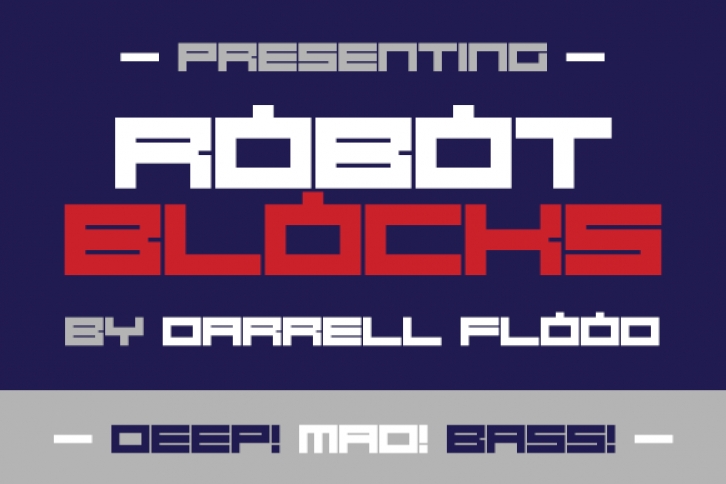 Robot Blocks Font Download