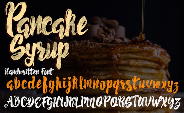 Pancake Syrup  Textured Font Download