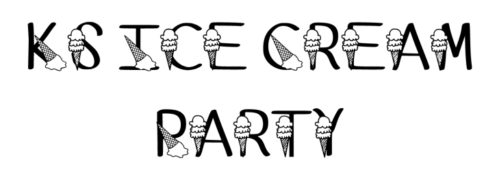 Ks Ice Cream Party Font Download