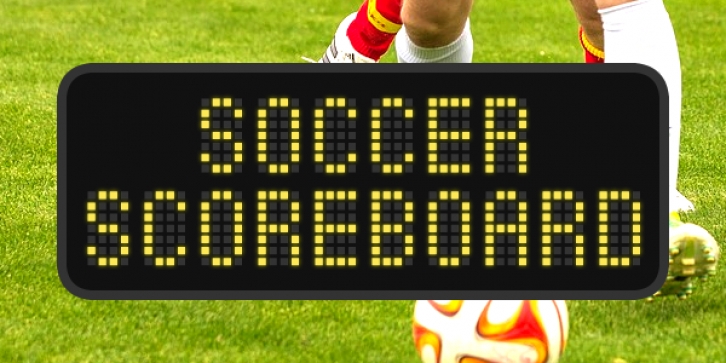 Soccer Scoreboard Font Download