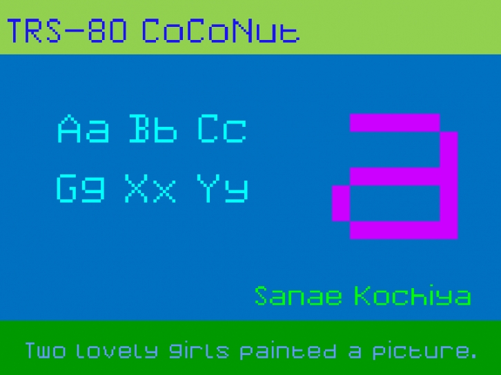 TRS-80 CoCoNu Font Download