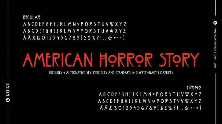 American Horror Story Font Download