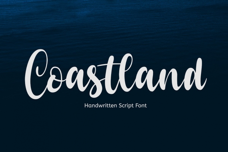 Coastland | A Handwritten Font Font Download