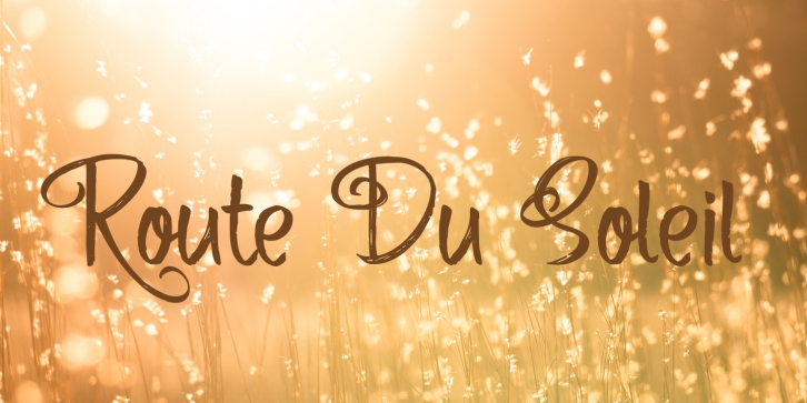 Route Du Soleil DEMO Font Download