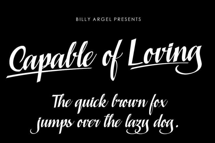 Capable of Loving Font Download