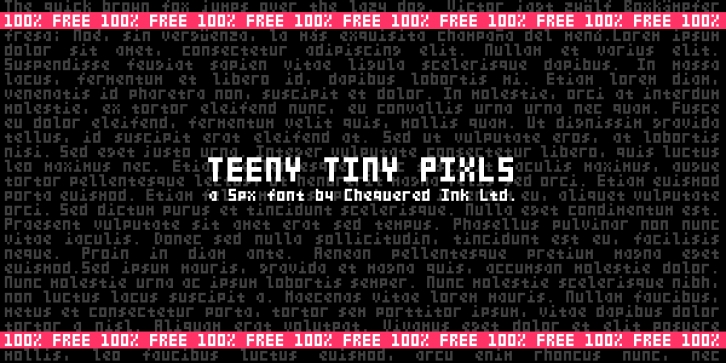 Teeny Tiny Pixls Font Download