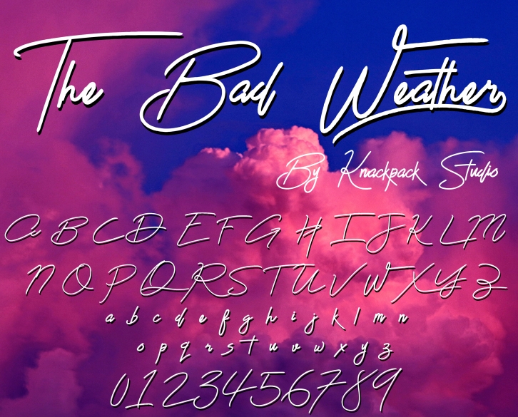 The Bad Weather Dem Font Download