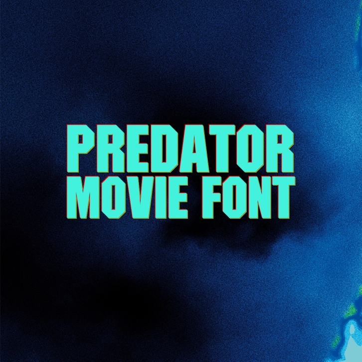 Predator Movie Font Download