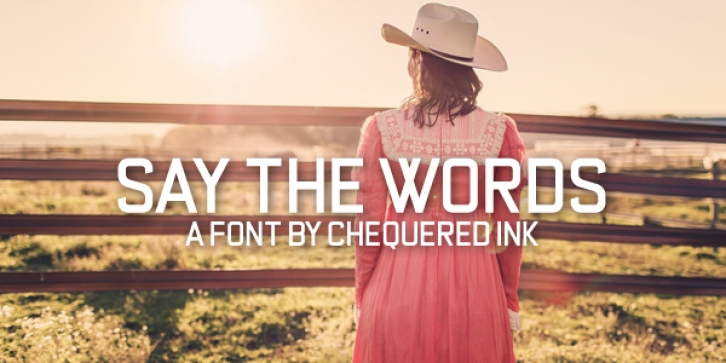 Say the Words Font Download
