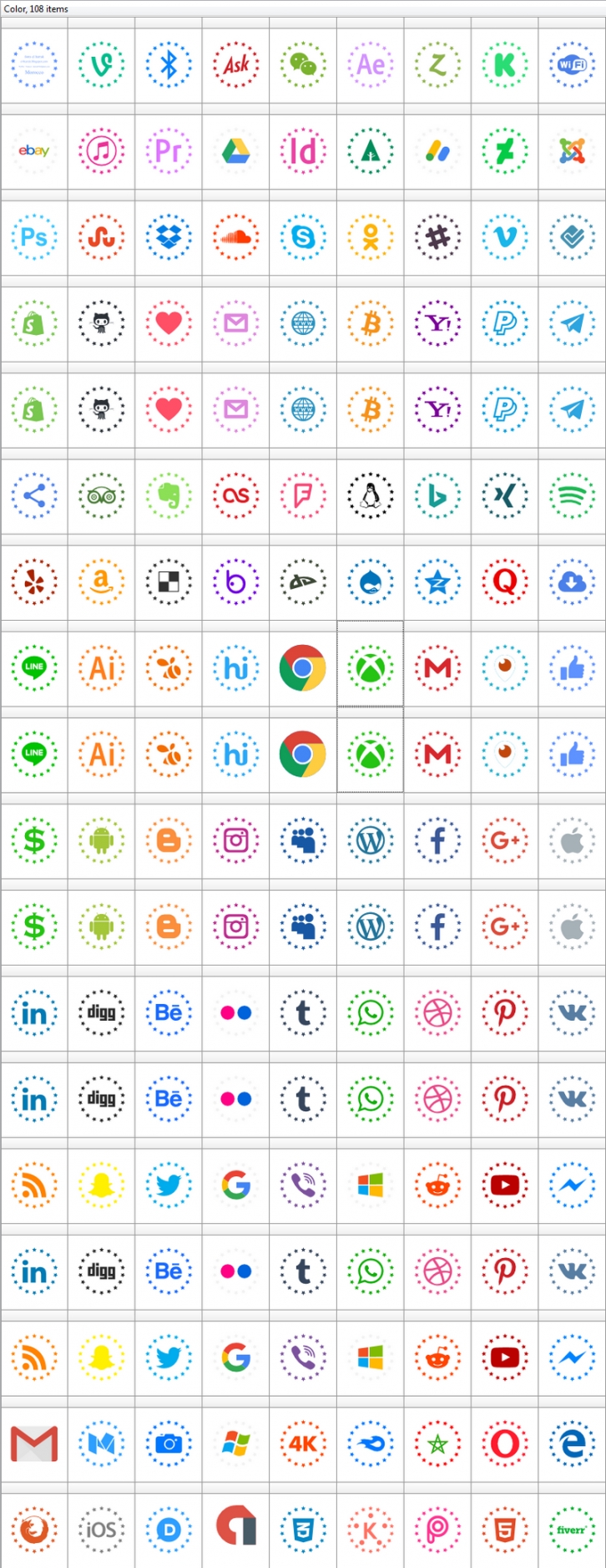 Type Icons Color Font Download