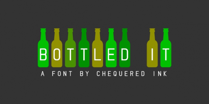 Bottled I Font Download
