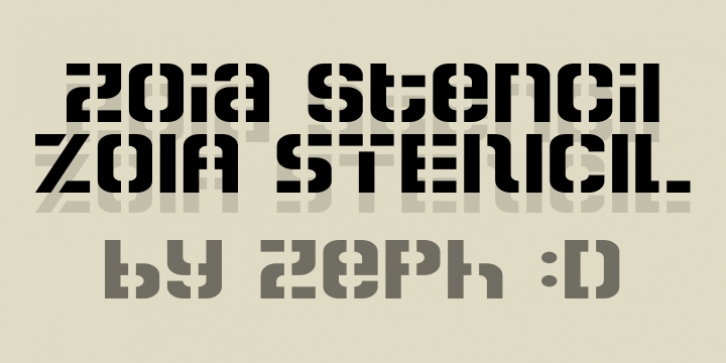 Zoia Stencil Font Download