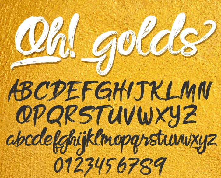 Oh golds DEMO Font Download
