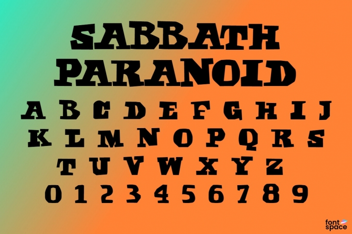 Sabbath Paranoid Font Download