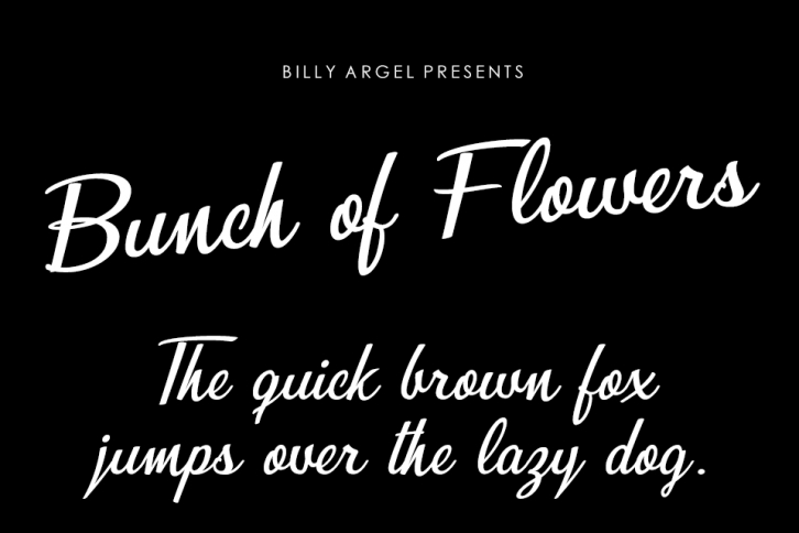 Bunch of Flowers Font Download
