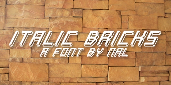 Italic Bricks Font Download