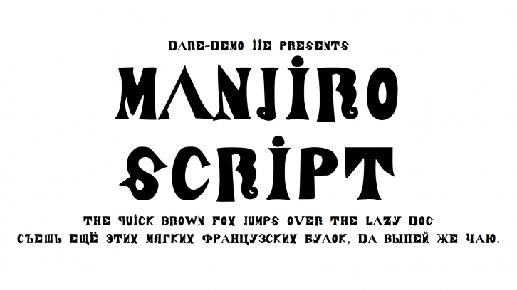 ManjiroScrip Font Download
