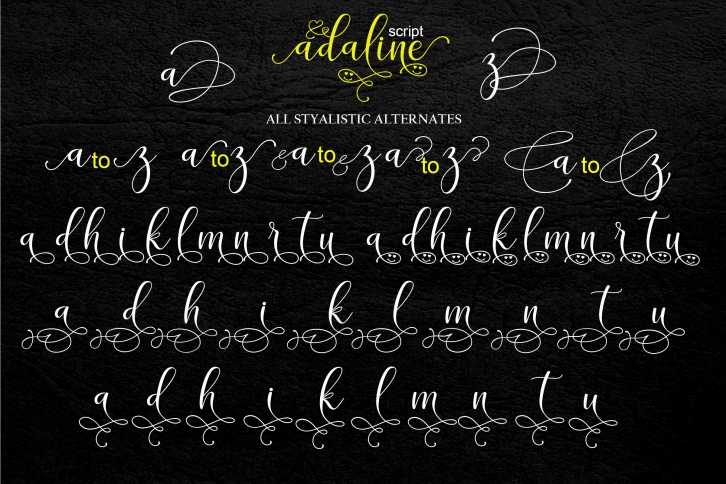 Adaline scrip Font Download