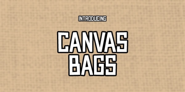 Canvas Bags Font Download