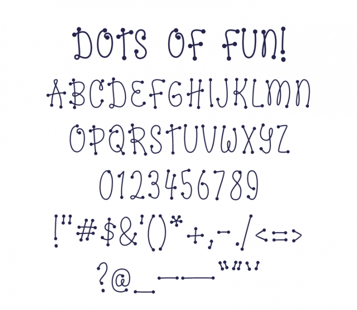 Dots of Fun Caps Font Download