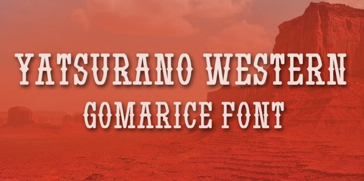 Yatsurano Wester Font Download