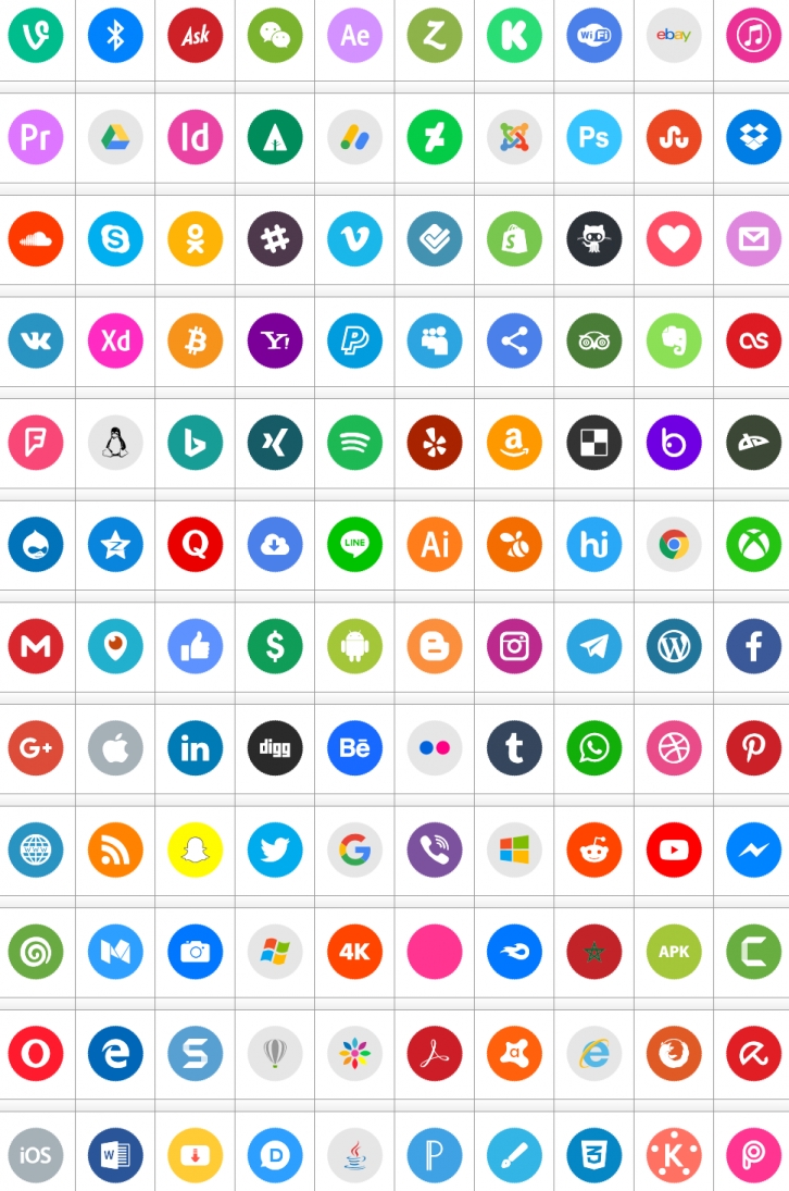 Icons Social Media 8 Font Download