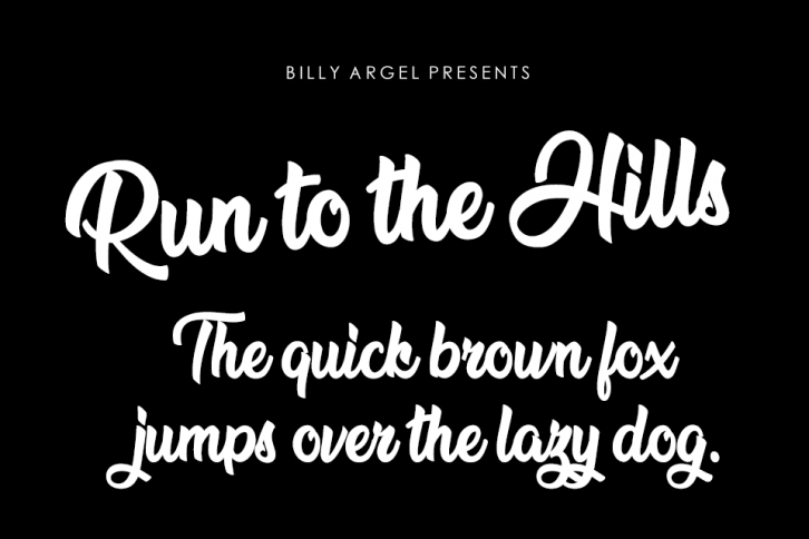 Run to the Hills Font Download