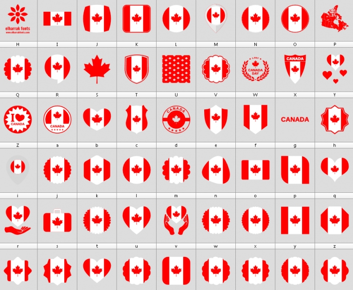 Font Canada Color Font Download