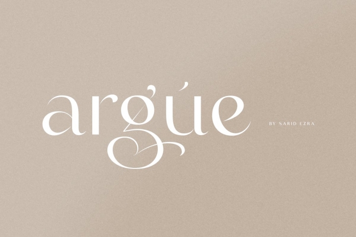 Argue - Stylish Font Font Download