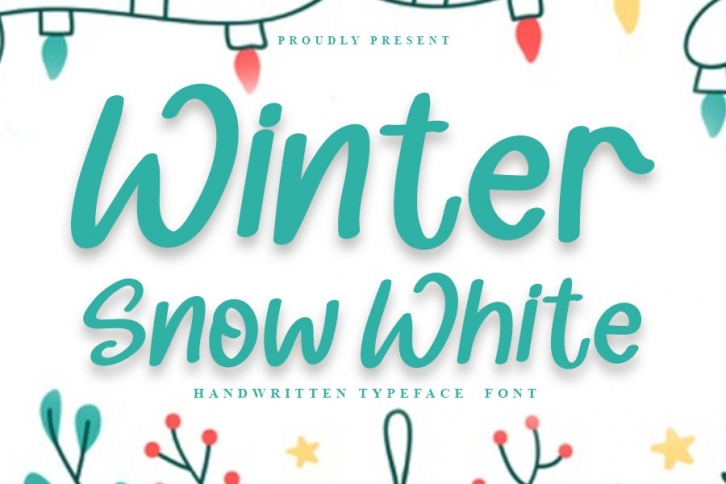 Winter Snow White Font Download