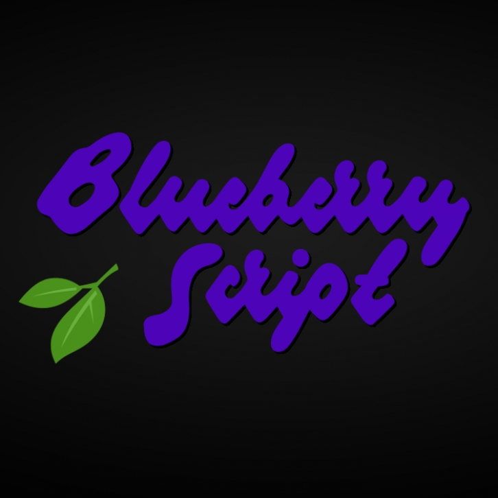 Blueberry Scrip Font Download