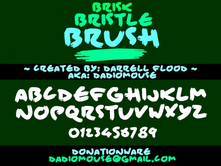 Brisk Bristle Brush Font Download