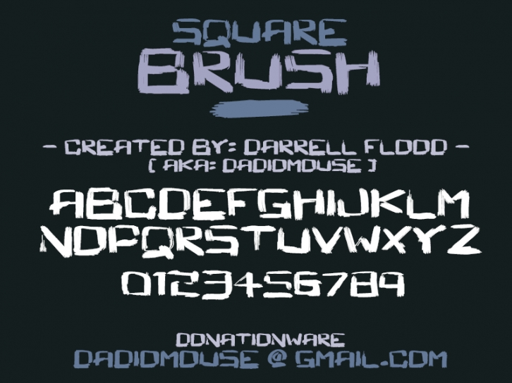 Square Brush Font Download