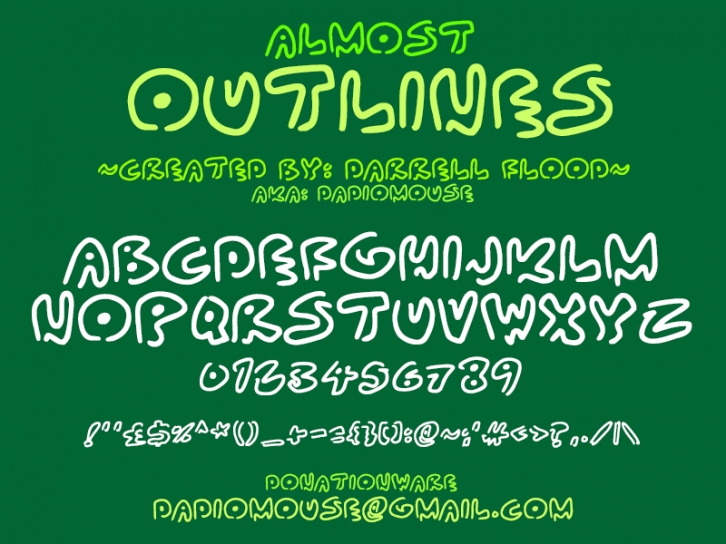 Almost Outlines Font Download