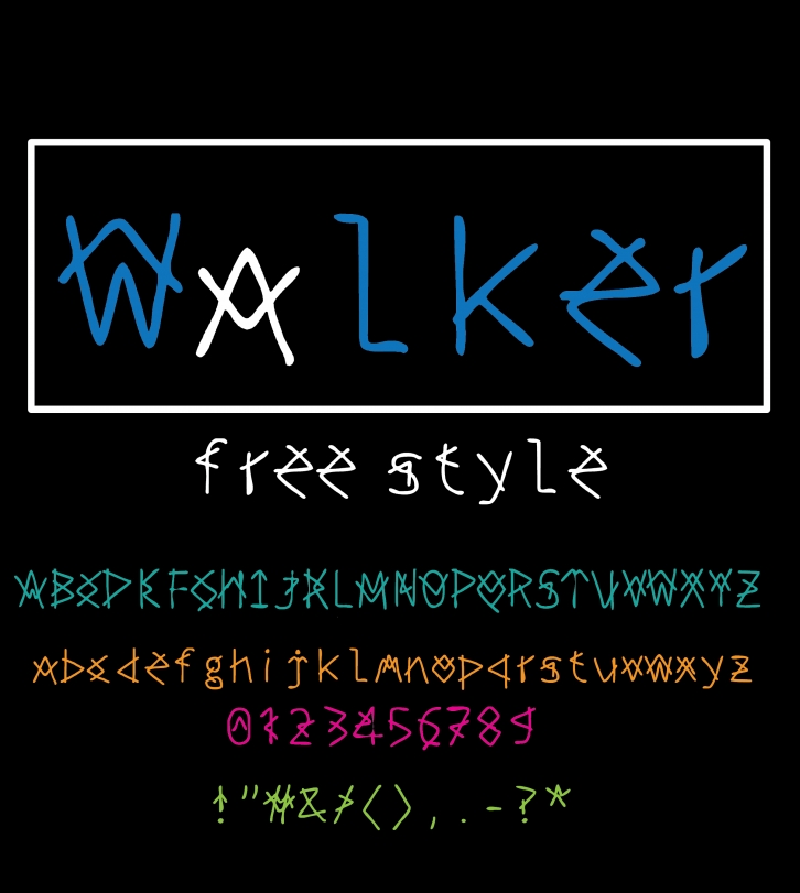 Walker free style Font Download