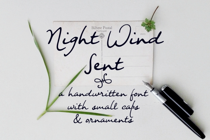 Night Wind Sent Sample Font Download