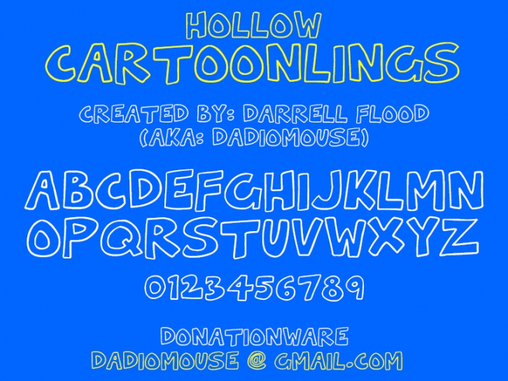 Hollow Cartoonlings Font Download