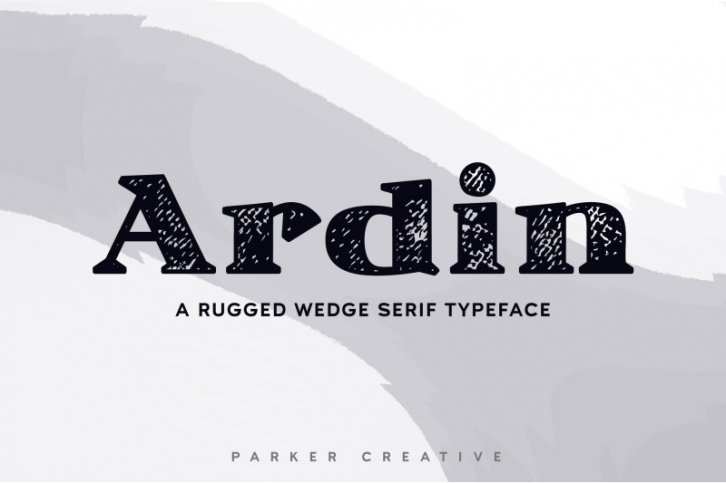Ardin - Rugged Wedge Serif Font Download