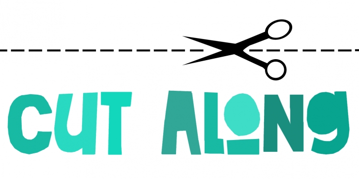 DK Cut Along Font Download