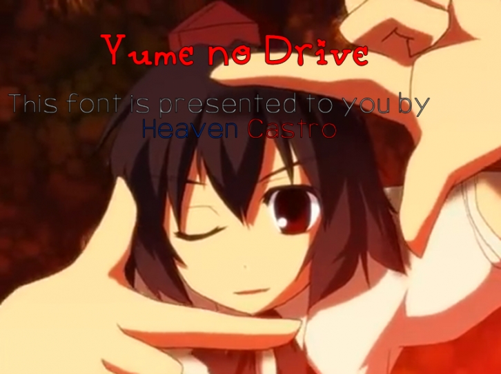 Yume no Drive Font Download