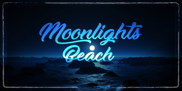 Moonlights on the Beach Font Download